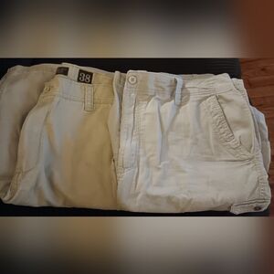 2 Pairs Men's Cargo Shorts 38